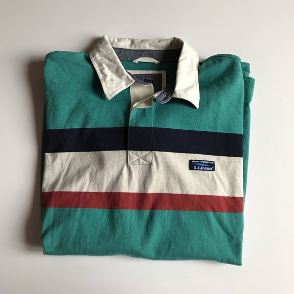 Sold❌ Vintage LL Bean Long sleeve Polo - Men’s - Picture 5 of 7